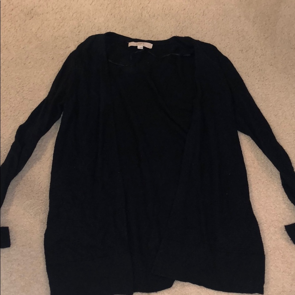 Loft Small Black Work Cardigan